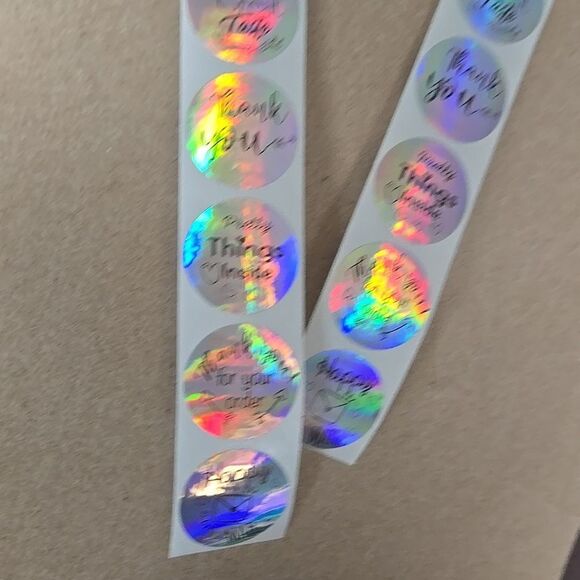 Free W Purchase Or Buy Holographic Thank You Stickers 1 Set Of 10 Mini S… - Picture 2 of 10